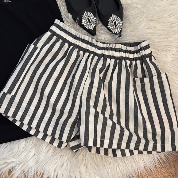 NWT Favlux Fashion Stripped Shorts w/pockets Sz M - Picture 2 of 7